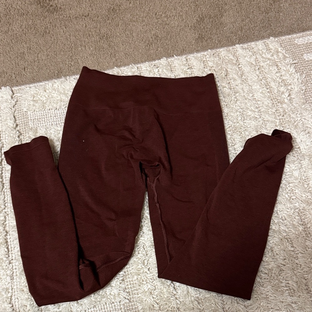 Alphalete Women's Leggings in Deep Burgundy